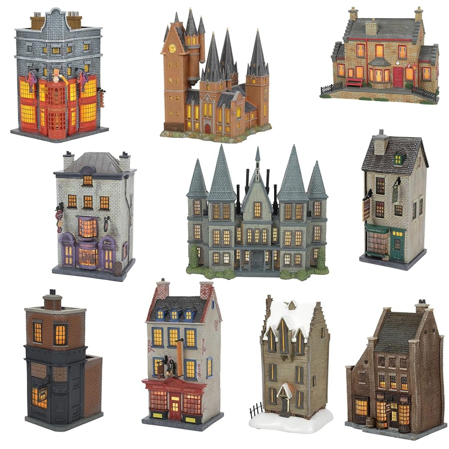 Harry Potter LED Lighted Christmas Village Set