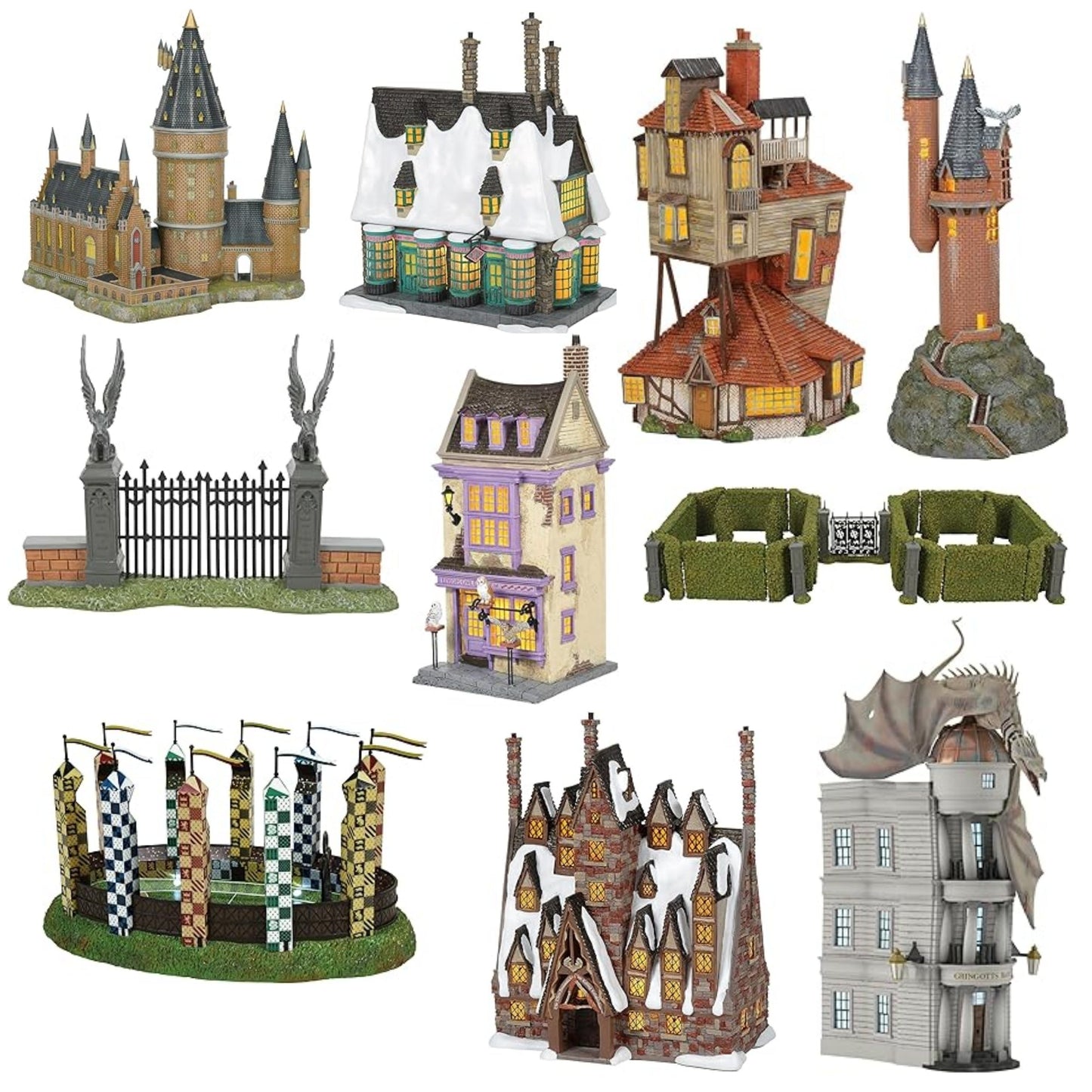 Harry Potter LED Lighted Christmas Village Set
