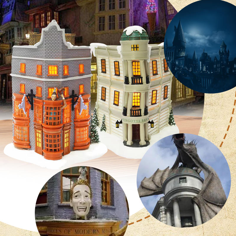 Harry Potter LED Lighted Christmas Village Set